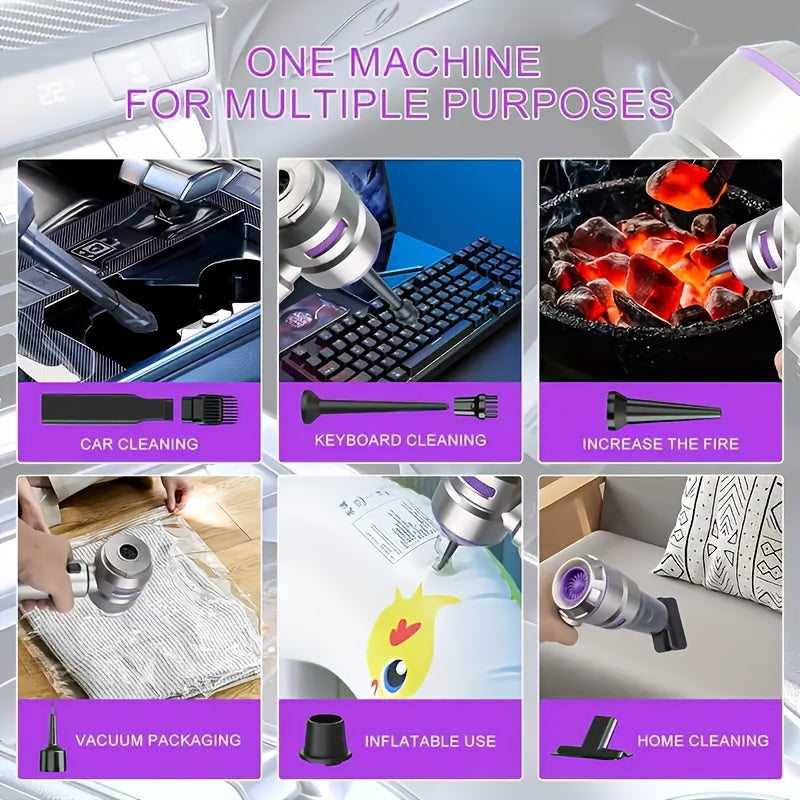 Portable Wireless Handheld Car Vacuum Cleaner with Large Suction for Home Office Camping