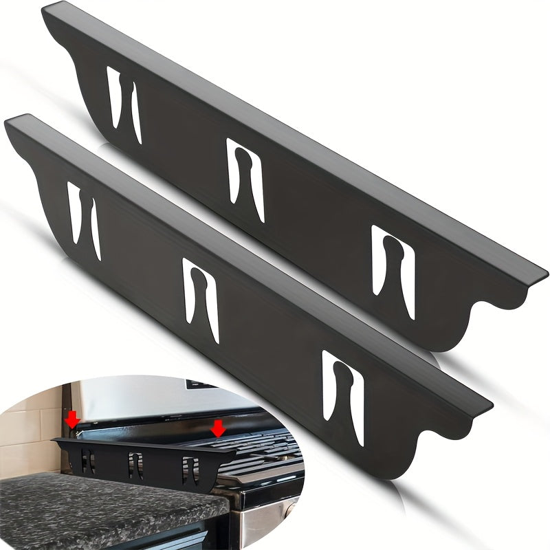 Stainless Steel Stove Gap Covers 2-Pack Heat Resistant Easy Clean Oven Gap Fillers