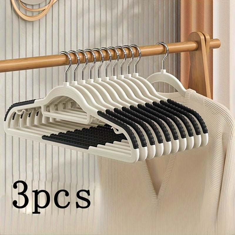 Plastic Anti-Slip Hangers with Space-Saving Design for Clothes Organization