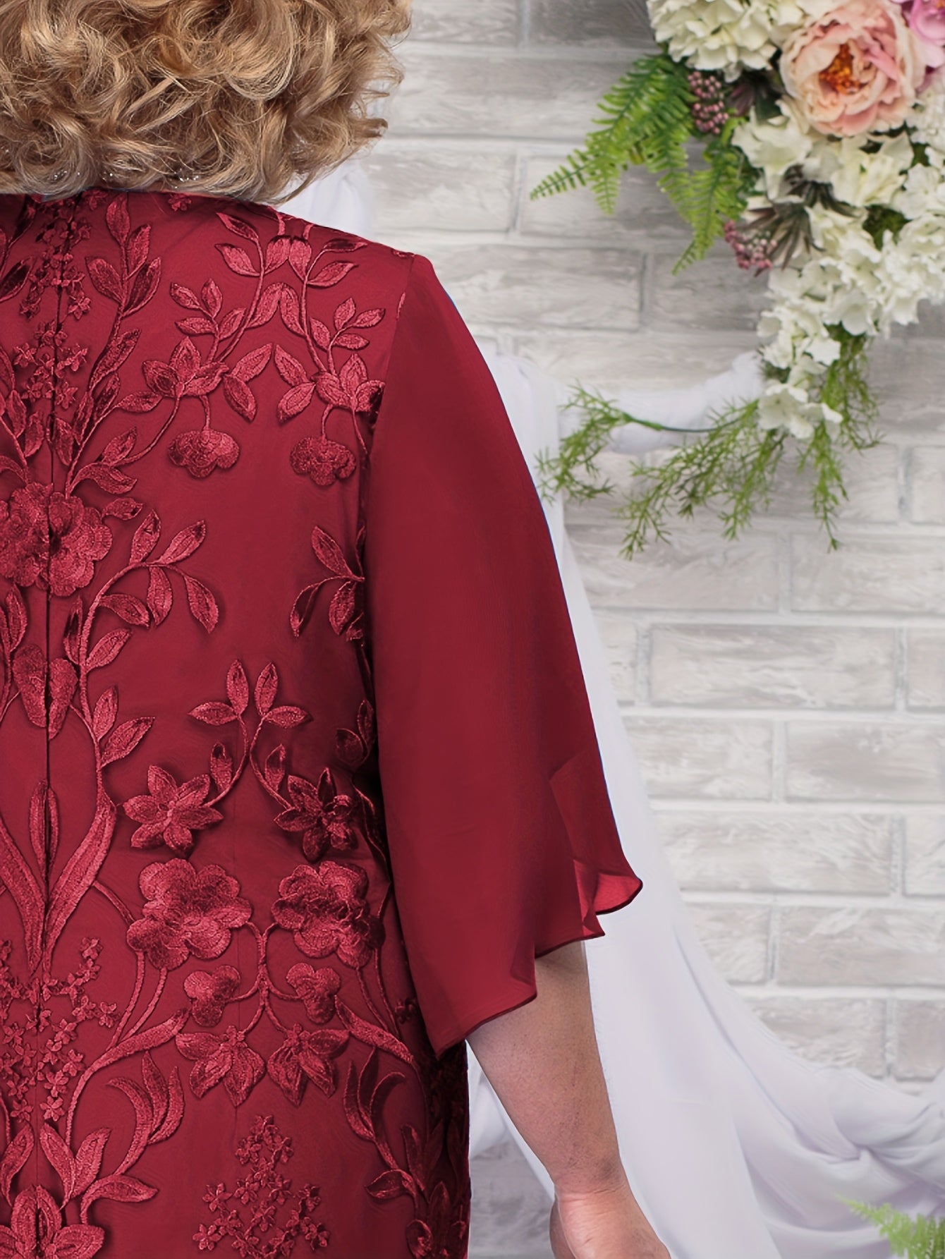 Women's Blue Floral Embroidered Maxi Dress Sleeveless Summer Wedding