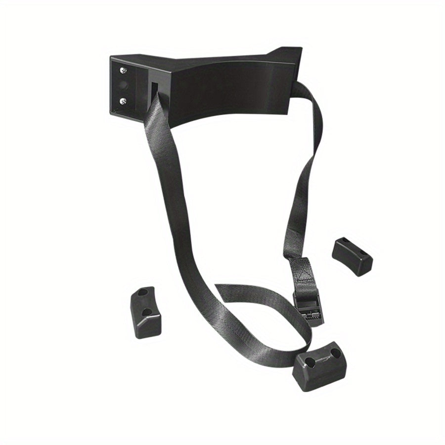 Soporte de montaje para tanque de propano RV, duradero, de ABS, azul y negro, para remolques de viaje