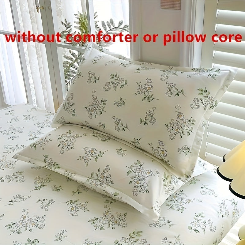 Soft Breathable Geometric Pillowcases 2 Pack Stain Resistant Envelope Closure