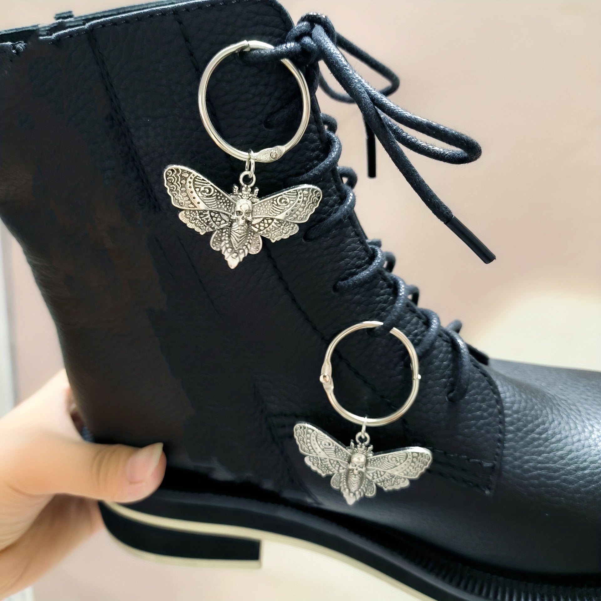 Unisex Alloy Skull Angel Pendants Shoe Decoration Cool DIY Accessories