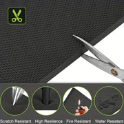 Защититель стены гаража 2м x 25см EVA самоклеящийся бордюр черный