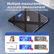 Digital bathroom scale tempered glass battery-powered high-precision 180kg LCD display