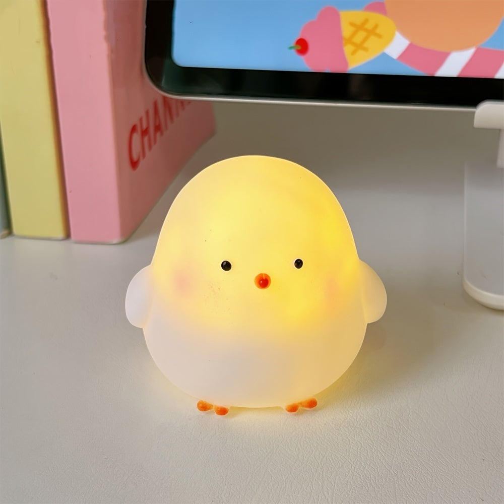 Yellow Plastic Chick Night Light for Outdoor Decor and Camping