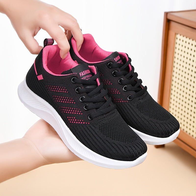 Women's Breathable Casual Running Sneakers with PVC Sole All-Season