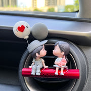 Avtomobil ichki aksessuari, ijodiy multfilm juftligi, avtomobil ventilyatsiya bezaklari, hidi, salfetka