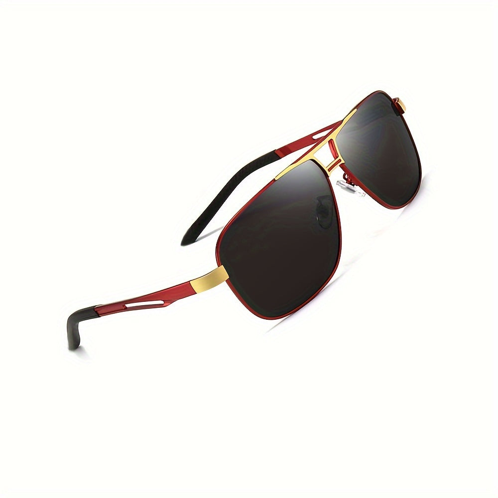 Unisex Metal Frame Polarized Fashion Sunglasses for Outdoor Sports and Travel