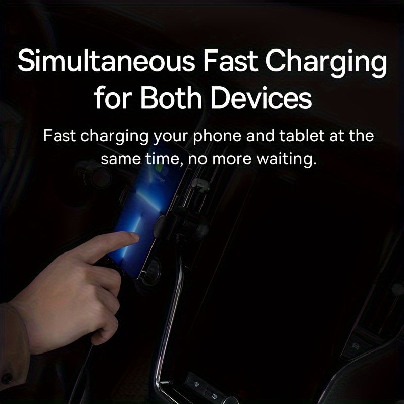 6-в-1 автомобильное зарядное устройство с цифровым дисплеем, многофункциональное, быстрая зарядка