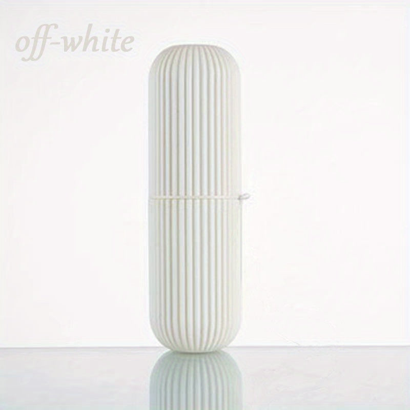 Sayohat uchun tish cho'tkasi va og'iz bo'shlig'ini yuvish uchun stakan saqlash qutisi, portativ tish pastasi tashkilotchisi