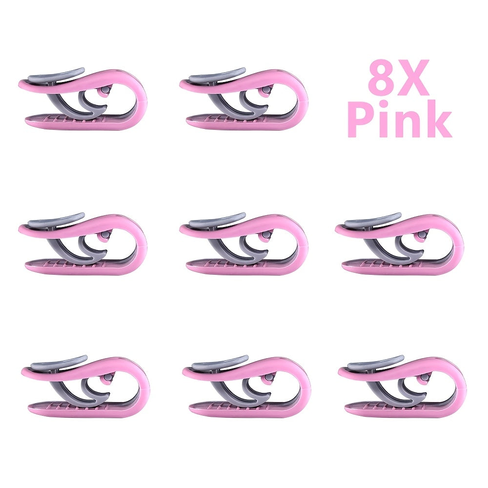 Set of 8 Bed Sheet Clips Duvet Cover Fasteners Corner Safety Clips Polypropylene