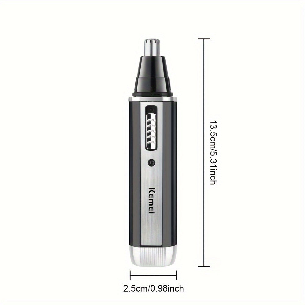 Electric Nose Hair Trimmer Kit with Replacement Head USB Charging Portable Cordless