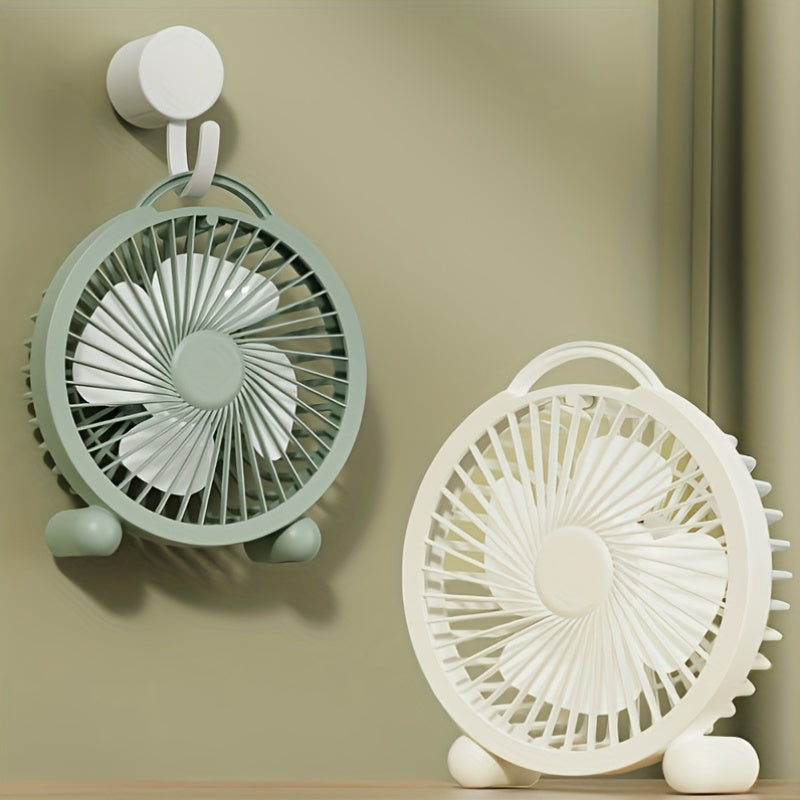 USB ish stoli ventilyatori Ultra-quiet, kompakt havo oqimi, sozlanadigan tezlik bilan ofis, yotoqxona, uy uchun