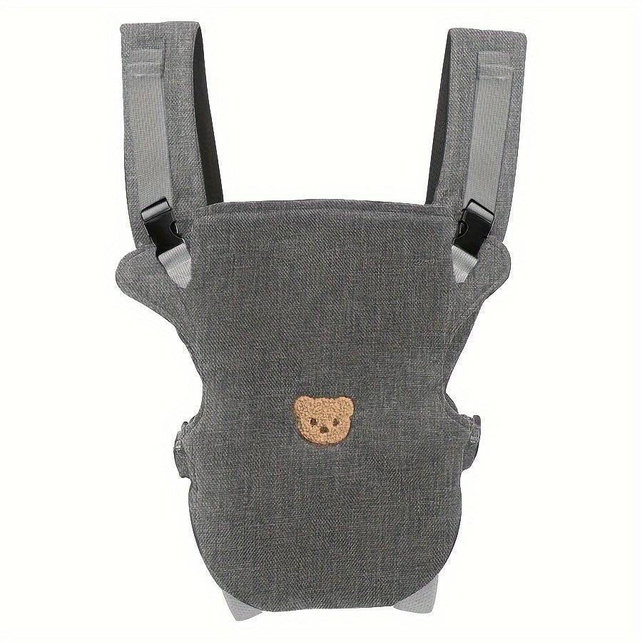 Baby Carrier Ergonomic Polyester Wrap with Adjustable X-Shape Shoulder Strap Non-Slip Hand Washable for Travel and Daily Use