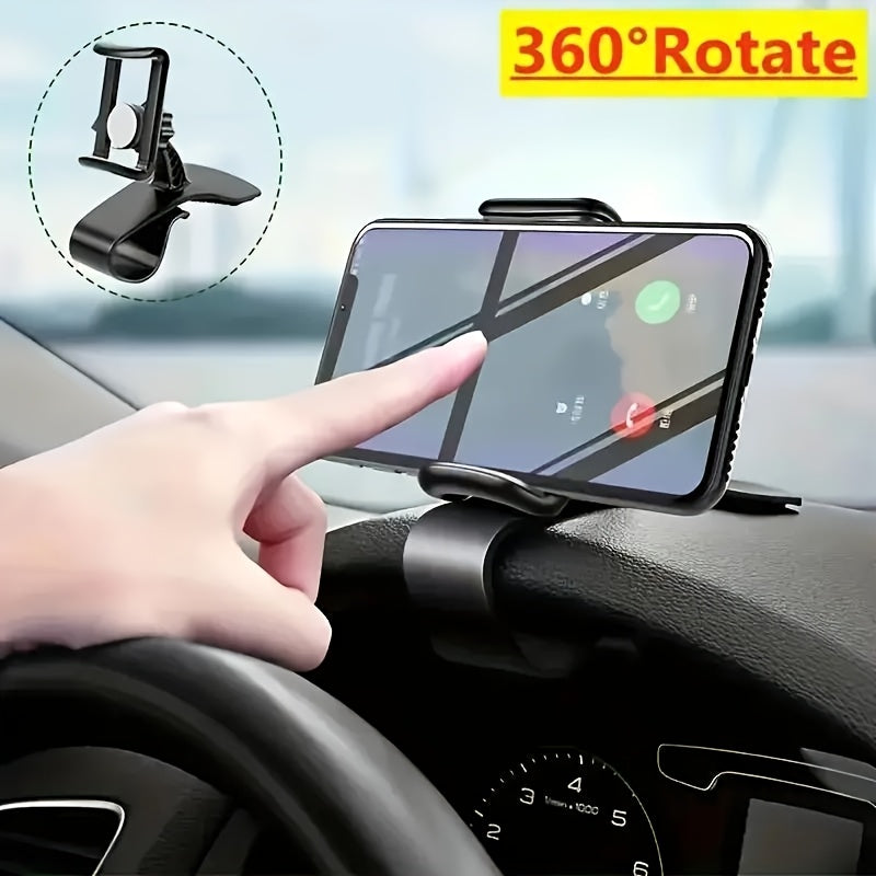 360° Swivel Waterproof Car Phone Holder Dashboard Mount for GPS Navigation