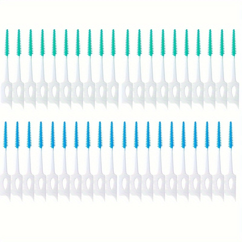 40/200pcs Dental Interdental Floss Brush Cleaners for Teeth Braces and Detail Cleaning