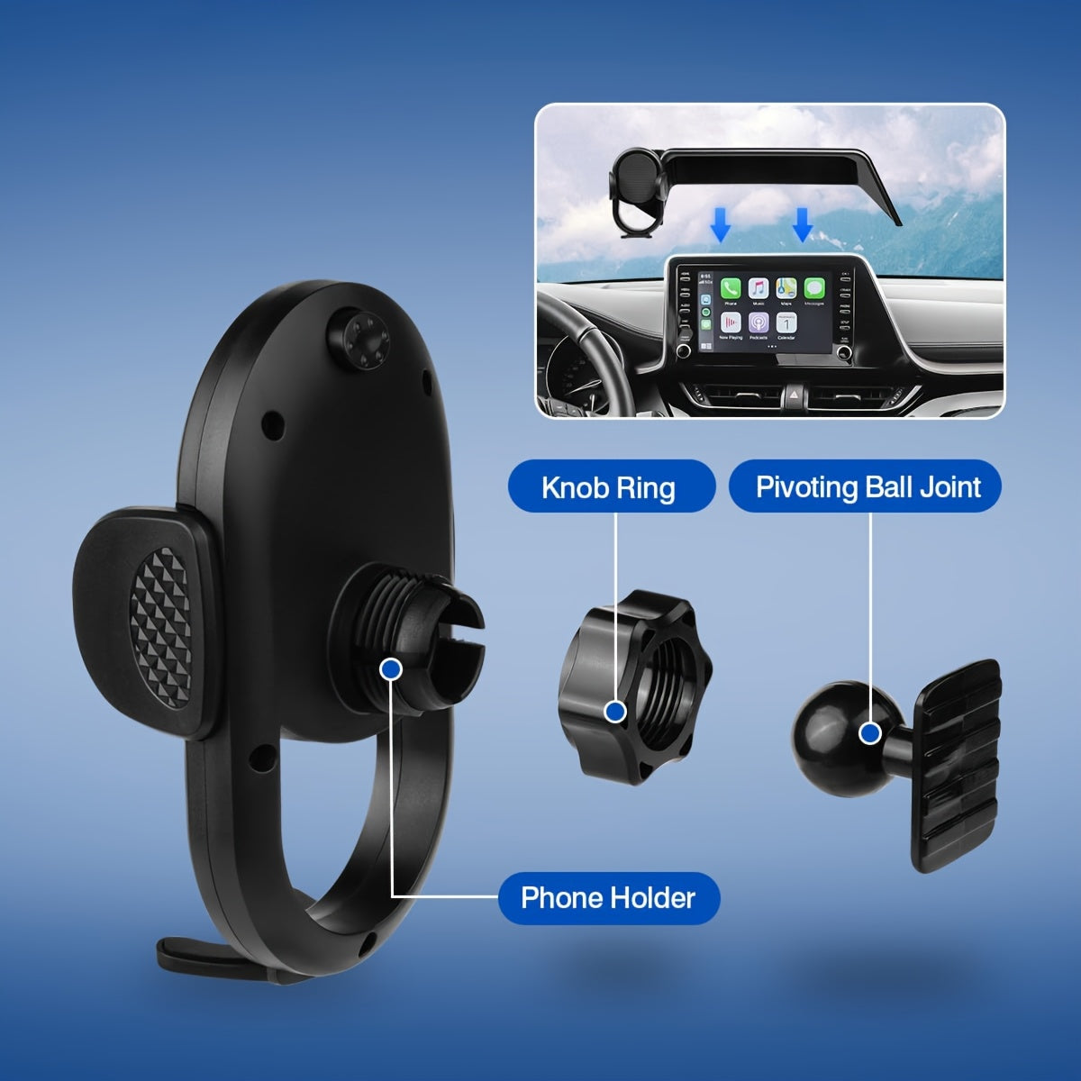 Universal Car Phone Holder for 15.6 Inch Screen Gravity Mount GPS Bracket