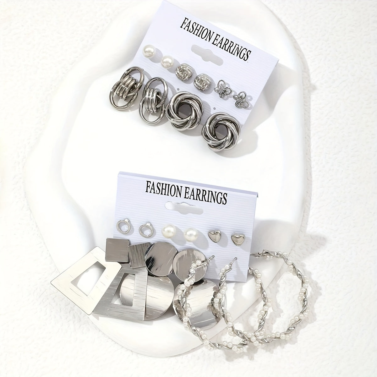 Yevropa uslubidagi Butterfly Twist Polygon taqlid marjonli ayollar uchun sirg‘alar