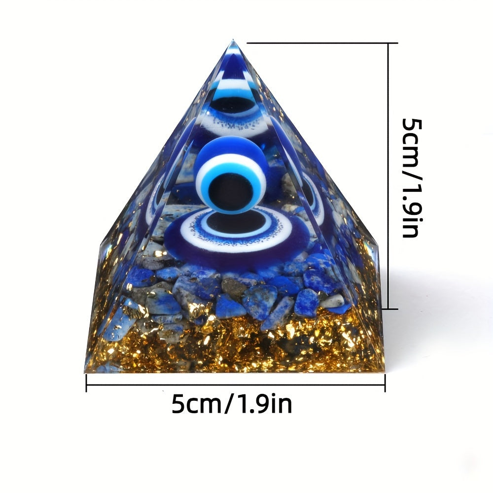 Natural Crystal Chip Lapis Lazuli Gemstones Evil Eye Sphere Orgone Pyramid for Meditation and Home Decor