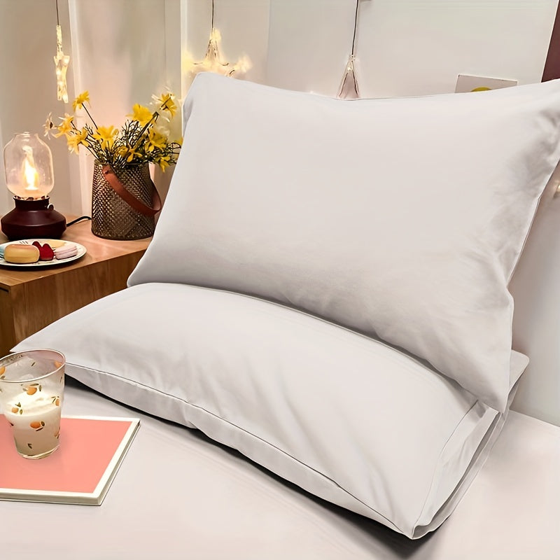 Soft Breathable Solid Color Pillowcase for Bedroom Sofa Home Decor 1pc