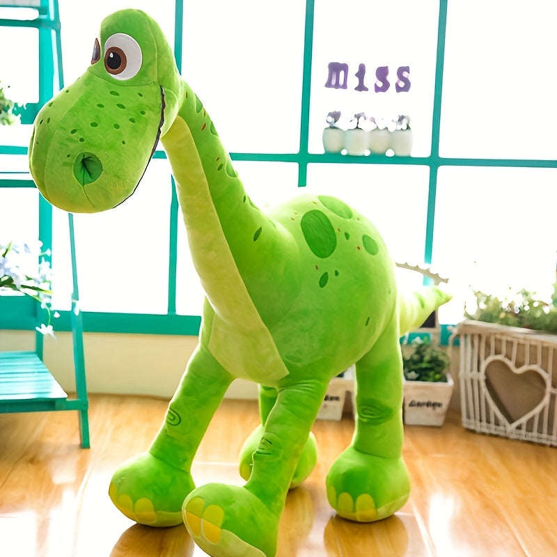 Cartoon Brachiosaurus Dinosaur Plush Toy for Medium Breeds Soft Durable Fabric