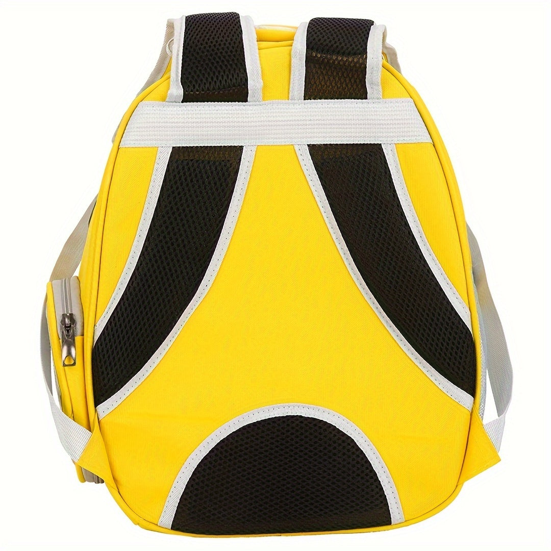 PVC Pet Carrier Backpack for Cats and Small Animals with Zipper Closure