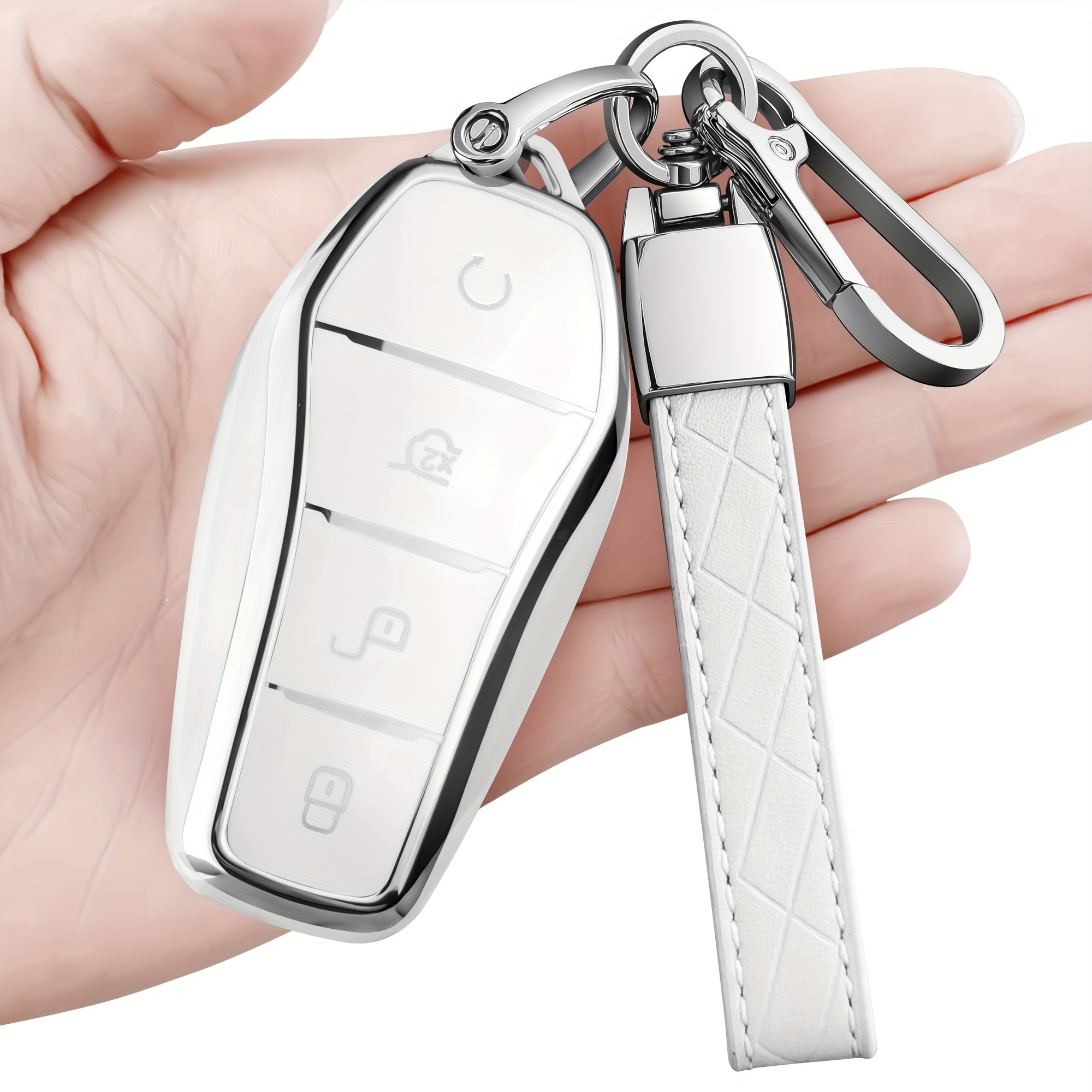 Car Key Cover TPU for EV Remote Key Ring Holders 2018-2022