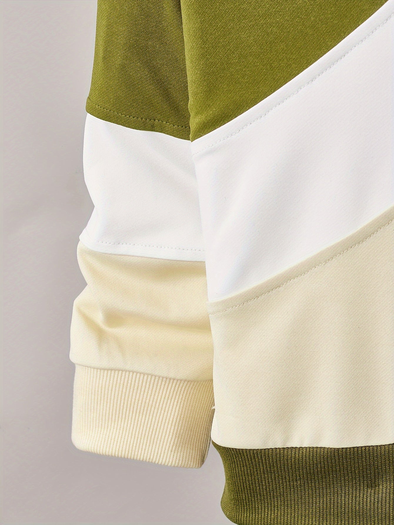 Men's and Children's Spliced Letter Print Suit with Round Neck Polyester Casual