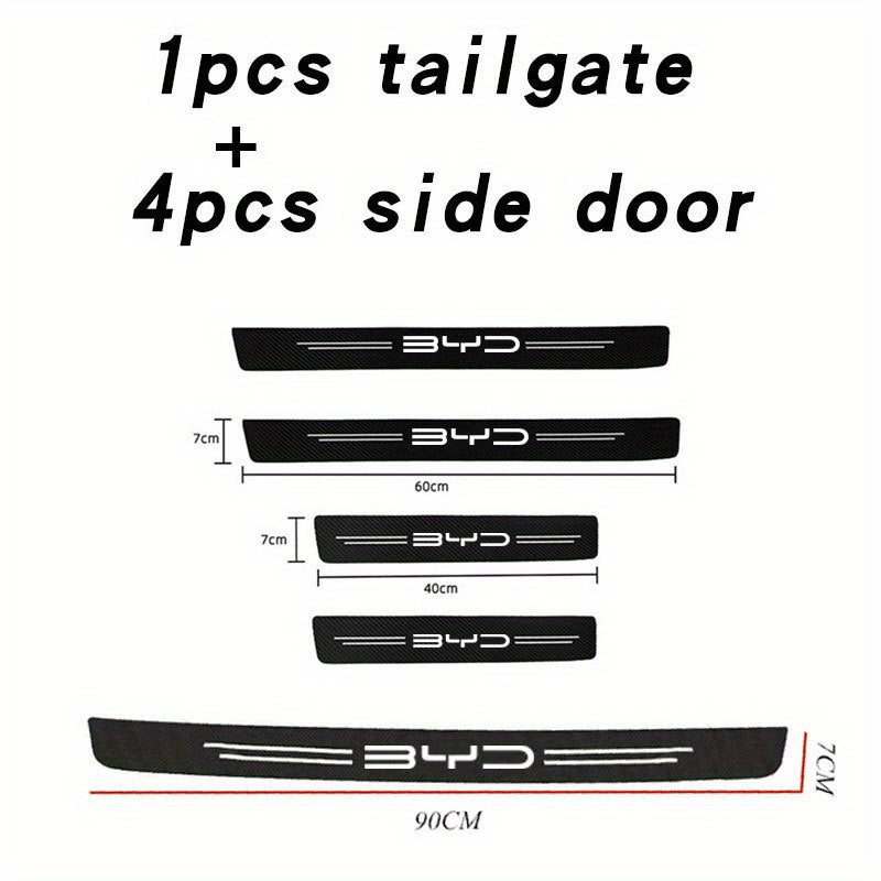 Car Interior Door Sill Stickers for Cars Compatible with Various Models