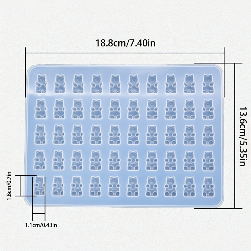 Silicone Gummy Bear Mold for Homemade Candy and Chocolate