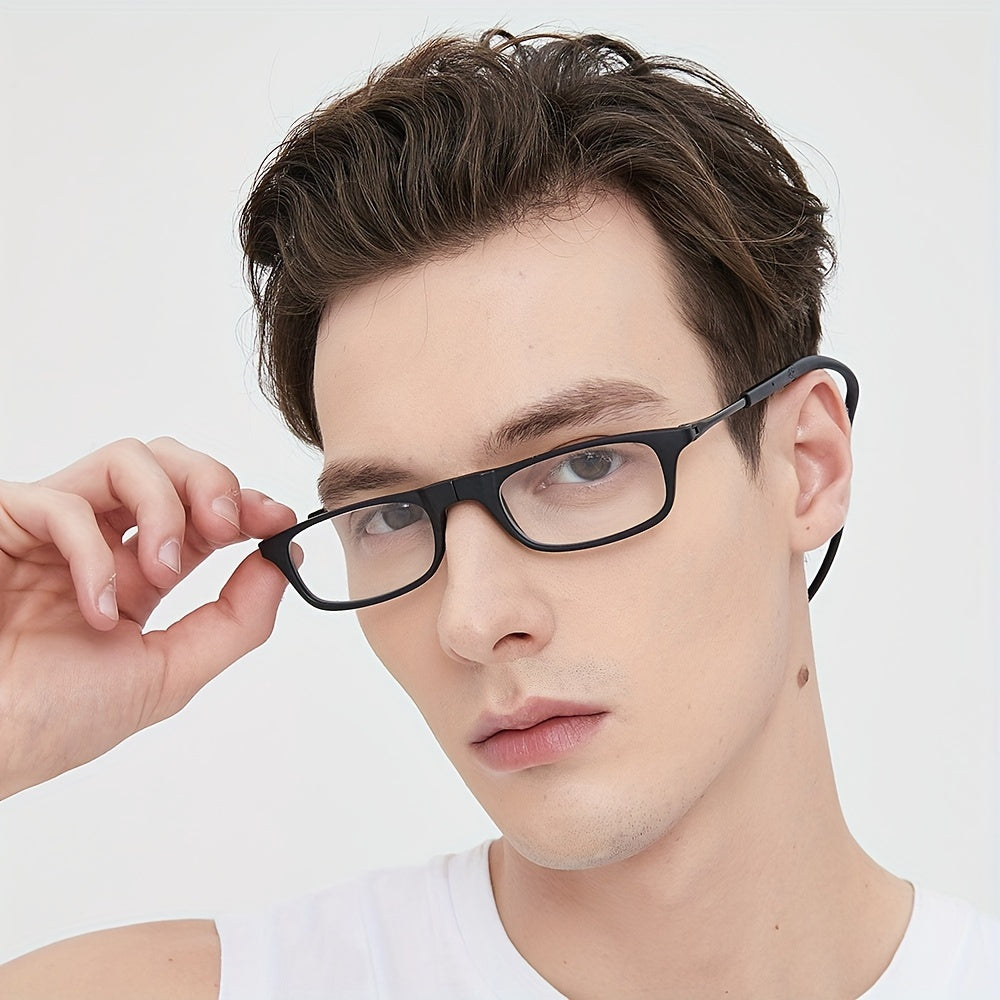 Magnetic Reading Glasses with Adjustable Neck Lanyard for Men and Women