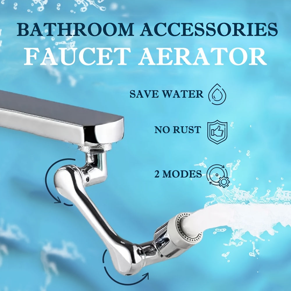 ABS Plastic Faucet with Rotating Aerator Dual Water Outlet Modes Bubble and Shower