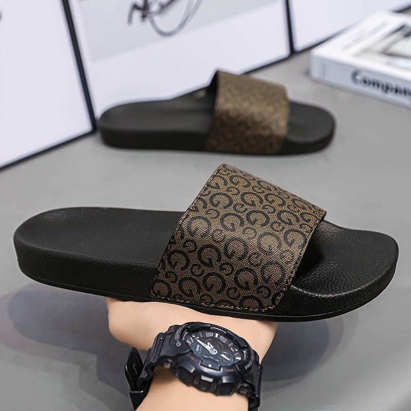 Erkaklar uchun zamonaviy ochiq barmoqli uy poyabzallari, nafas oladigan dizayn, sirpanmaydigan kauchuk taglik, yozgi ichki kiyim uchun mukammal.