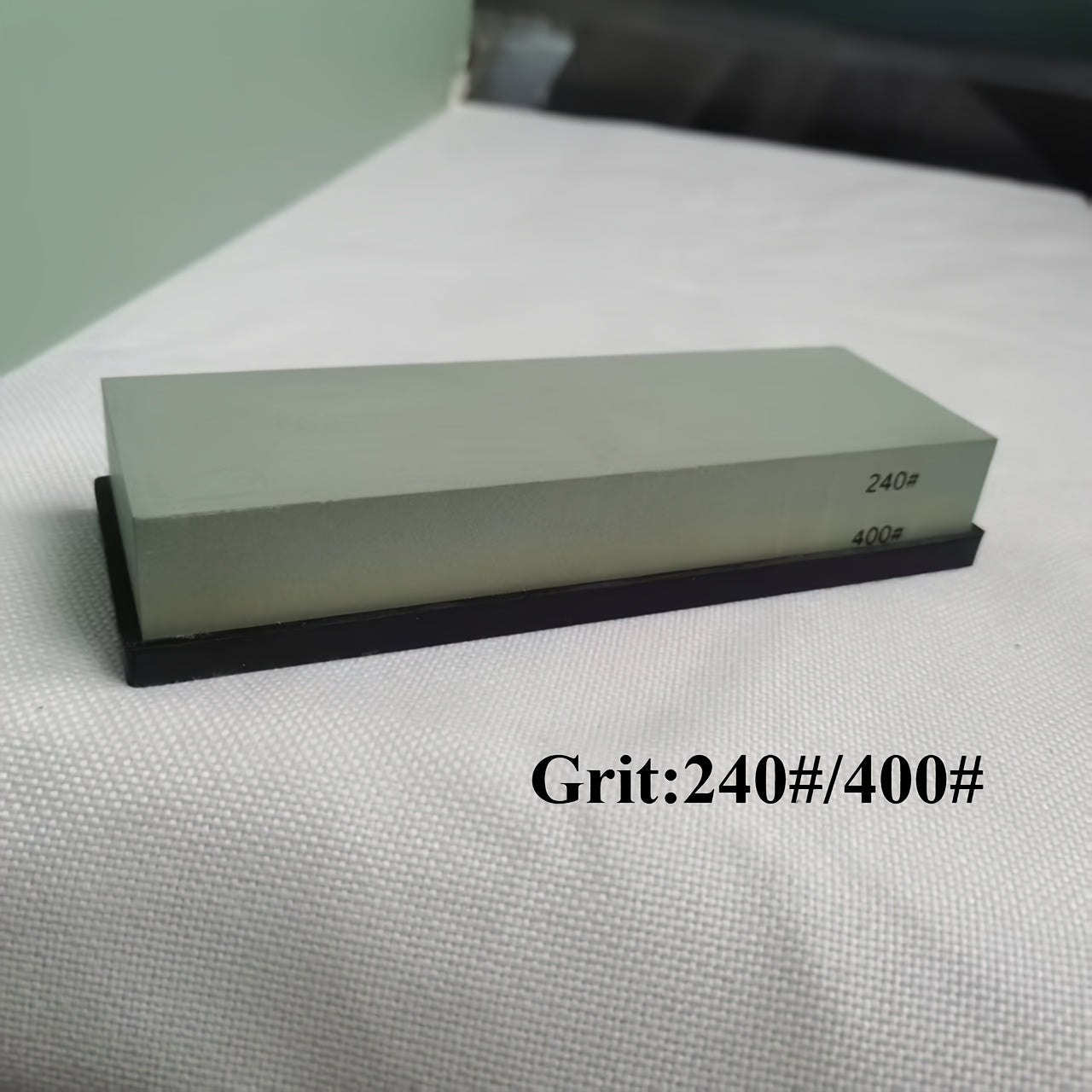 Stainless Steel Knife Sharpening Set with Adjustable Sink Rack Oil Stone and Non-Slip Base