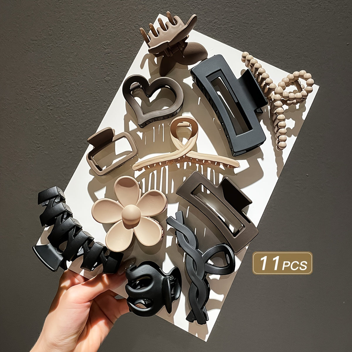 Women's Hair Claw Set 10/11pcs Versatile Bun Hair Clips for Stylish Updos