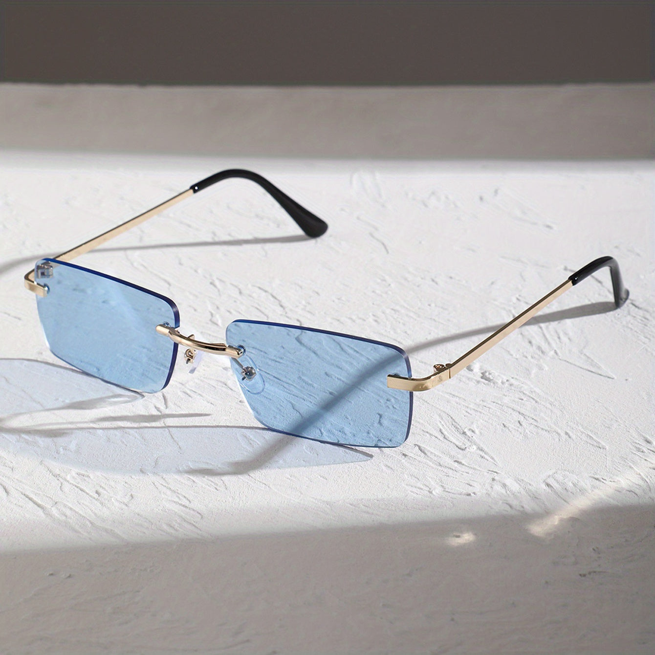 Men's Rimless Metal Glasses for Casual Wear