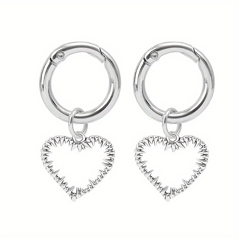 Unisex Stainless Steel Shoe Charms Hollow Star Heart Boot Accessories