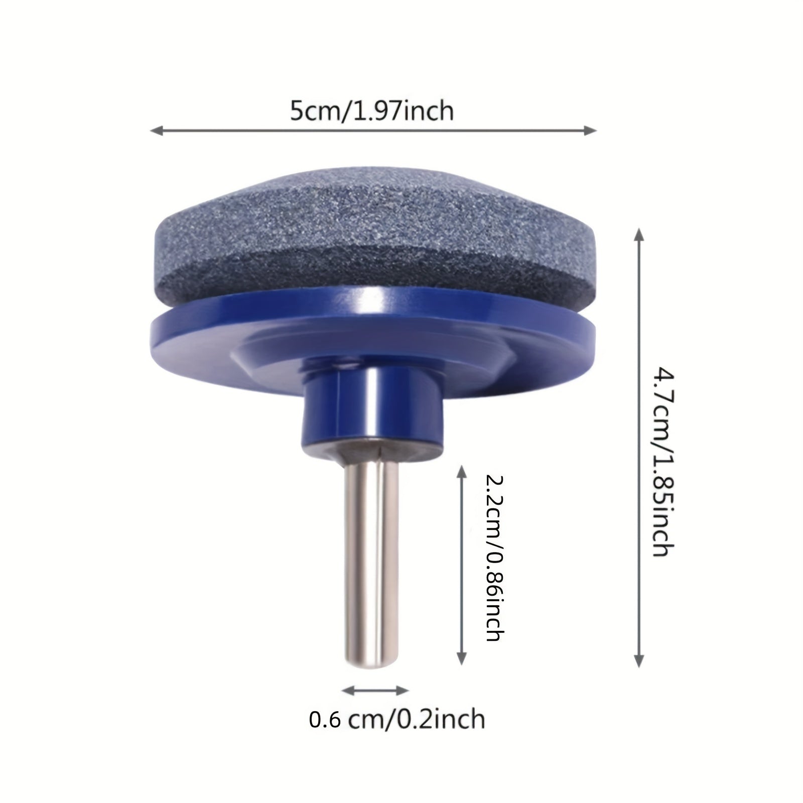 Lawn Mower Blade Sharpener Aluminum Oxide Durable Plastic Blue