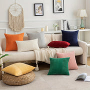 Обратная полосатая наволочка в преппи-стиле, изготовленная из 100% полиэстера с застежкой-молнией, машинная стирка и мягкая для декора дома/офиса - вставка не включена