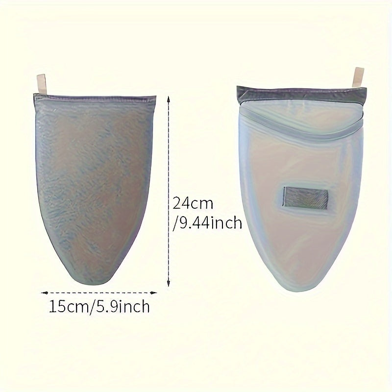 Portable Ironing Board Set with Wall-Mounted Clothes Rack and Foldable Stool