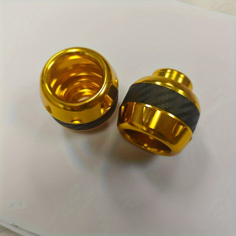 Universal Carbon Fiber Motorcycle Front Fork Stem Caps for Motorbike Scooter