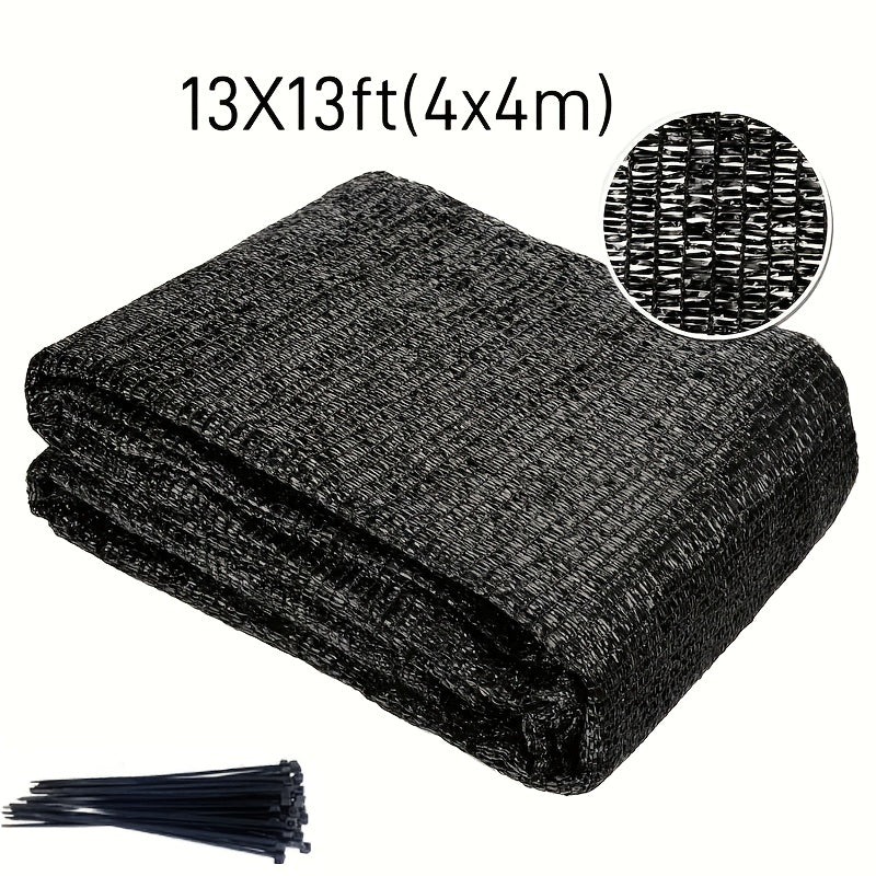 Black Sun Shade Cloth 3.96x3.96 Meters UV 60% Heat Insulation Mesh
