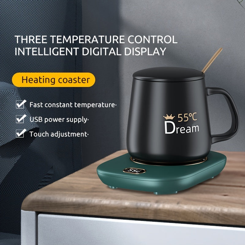 Electric Heating Pad for Home Office Desk with 3 Warmth Settings