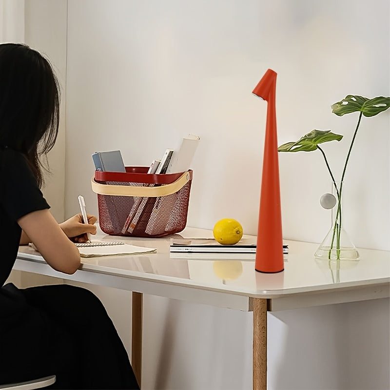 Rechargeable LED Desk Lamp with Touch Control, Adjustable Colors for Reading and Studying