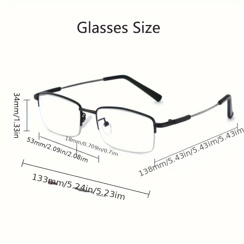 Многофункциональные компьютерные очки для чтения из титанового сплава с пружинной петлёй +1.0 до +3.5