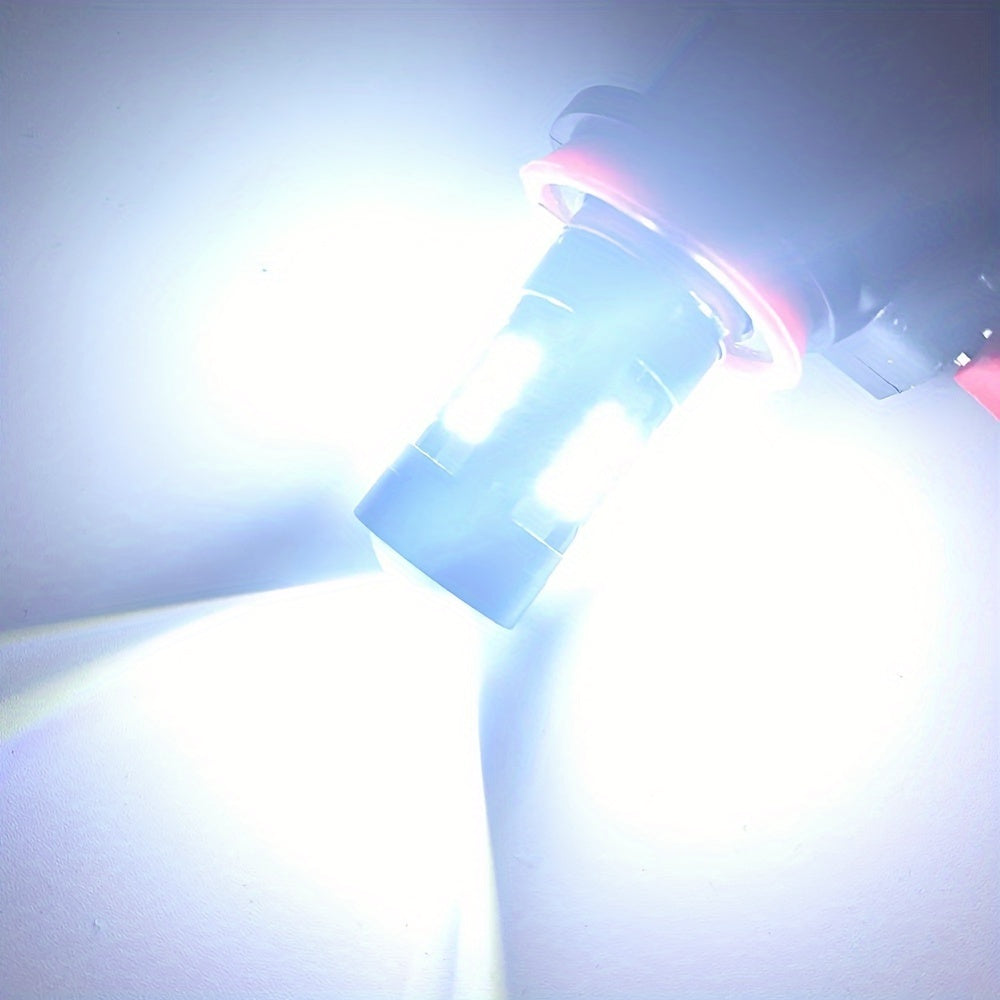 2шт. LED-лампочки противотуманных фар H11 H8 H9 6000K супербелого цвета для автомобиля