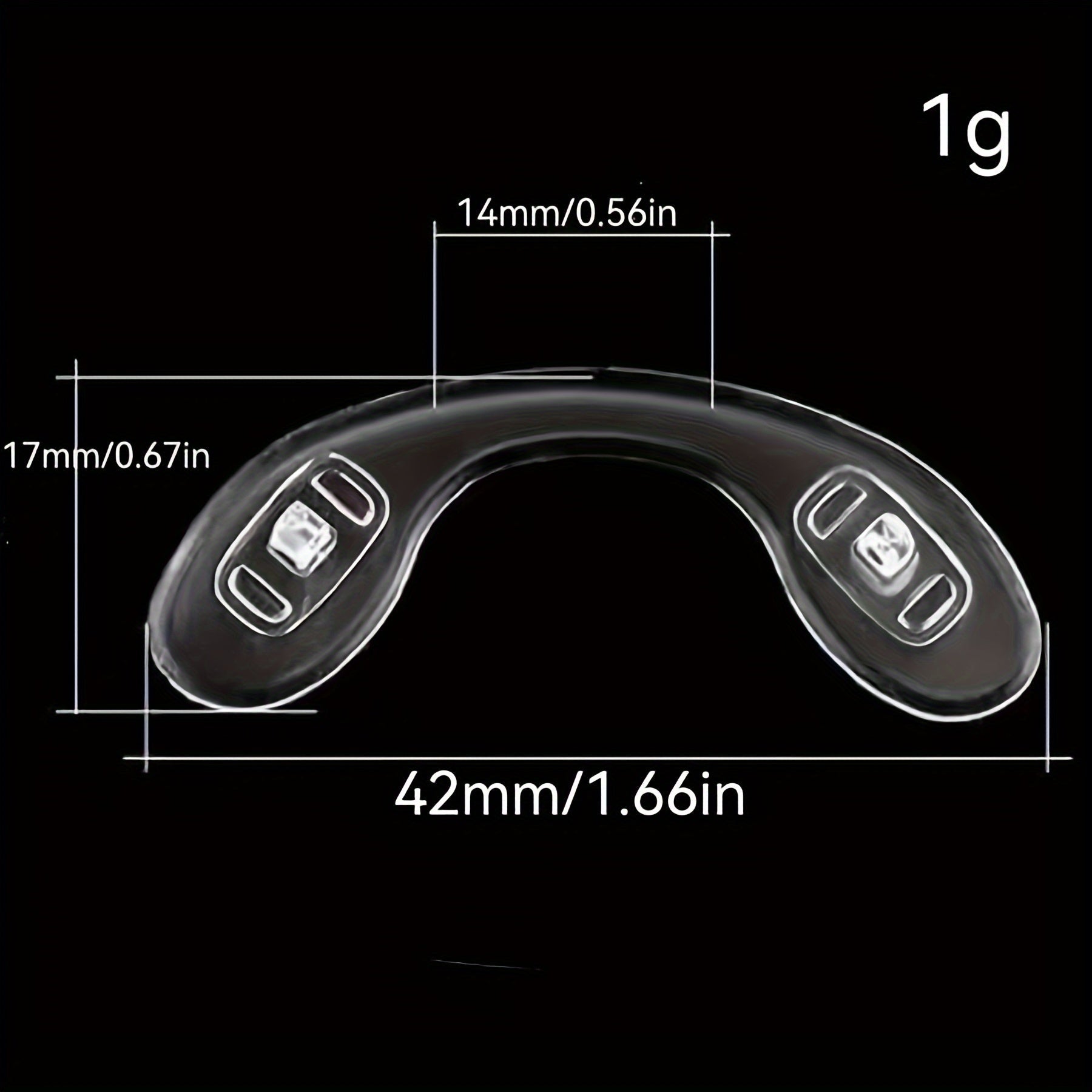 Set of 4 Silicone Nose Pads for Glasses Anti-Slip Replacement Eyewear Accessories