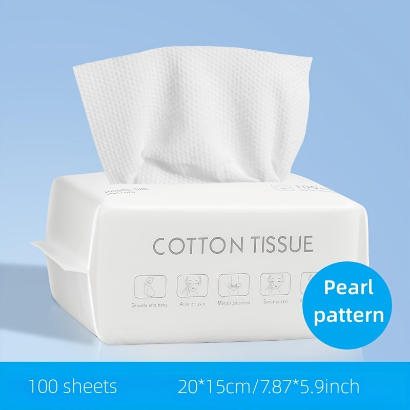 Toallas faciales desechables para la eliminación del maquillaje, cuidado de la piel, paquete de 50 o 100