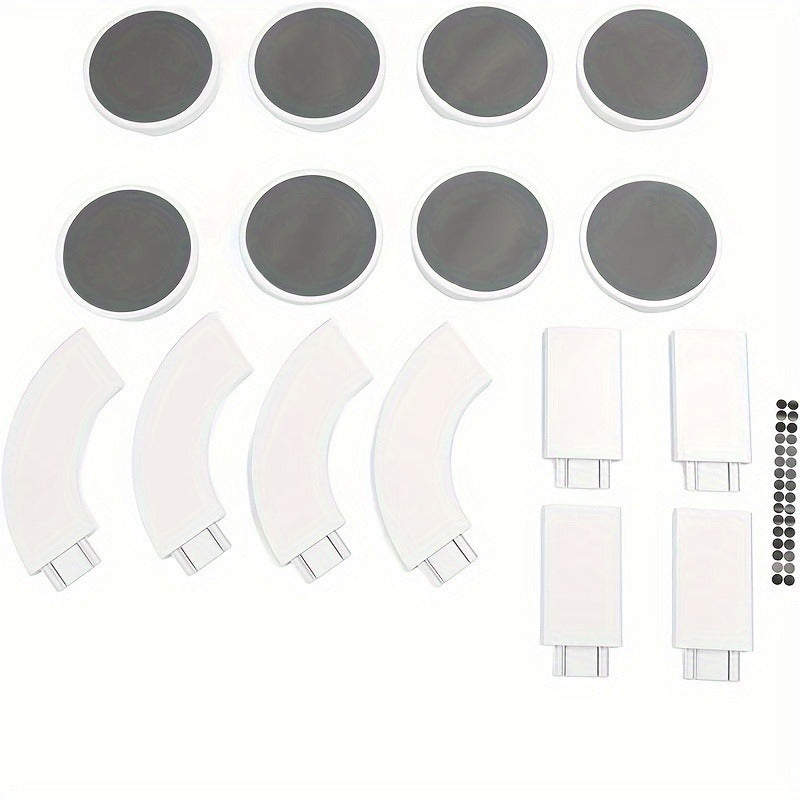 White Plastic Rotating Tray Expandable for Kitchen and Dining Room